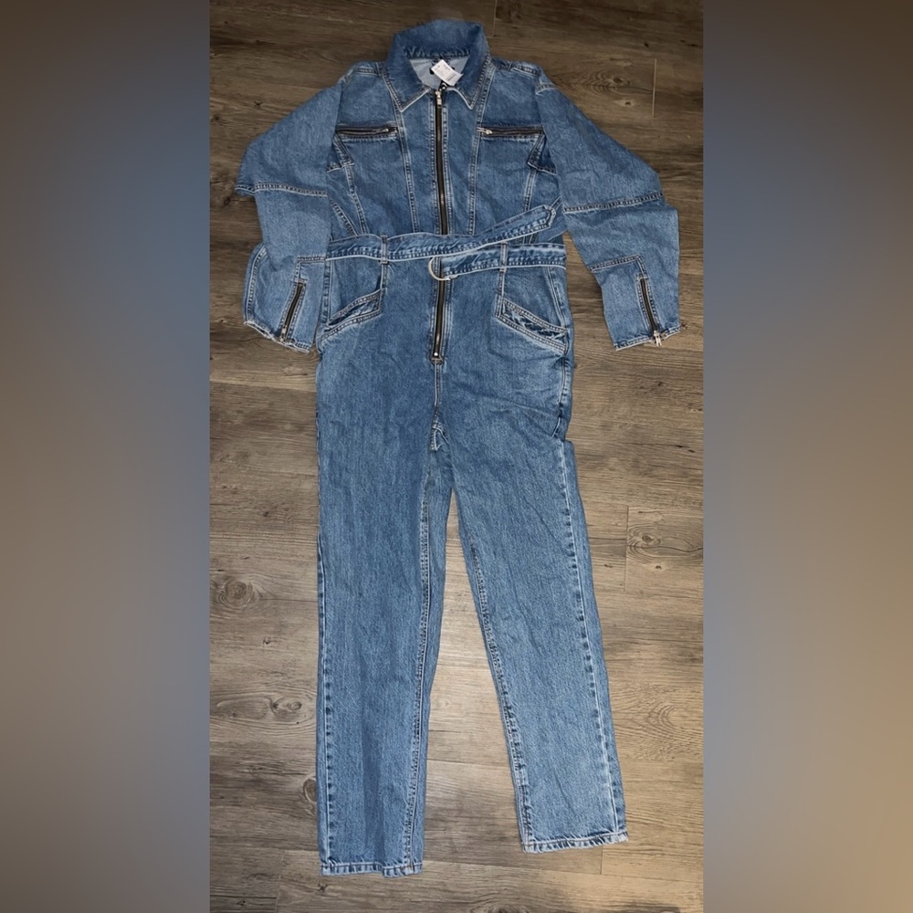 Topshop denim jumpsuit NWT